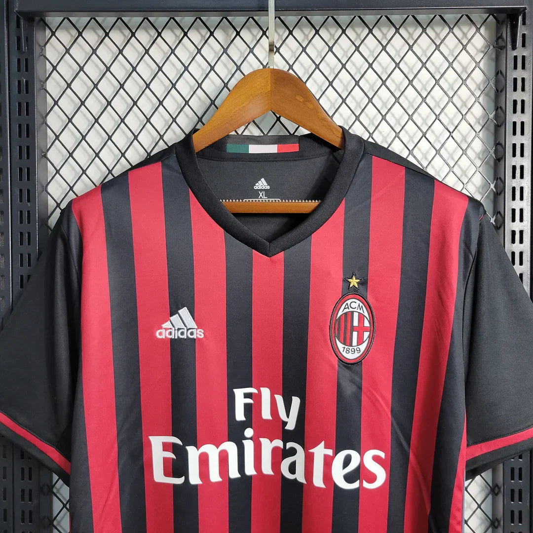2016-2017 Retro AC Milan Home Jersey