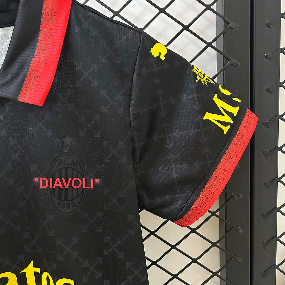 2024/2025 AC Milan X Off White Limited Jersey Kids Size