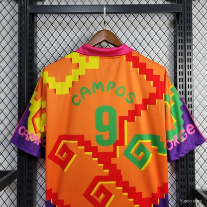 1995 Mexico CAMPOS 9 Home Retro GK Jersey