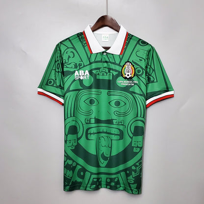 1998 Mexico Home Retro GK Jersey