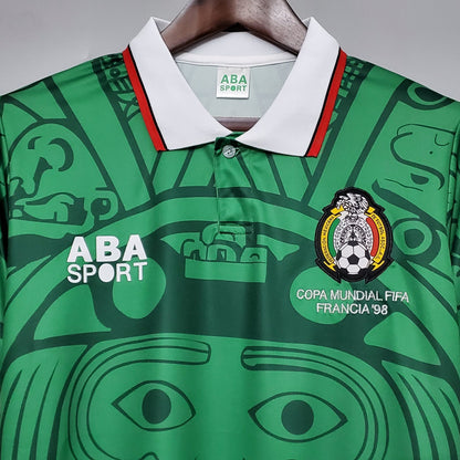 1998 Mexico Home Retro GK Jersey