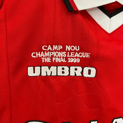 1999/2000 Retro Manchester United European Home Kids Size