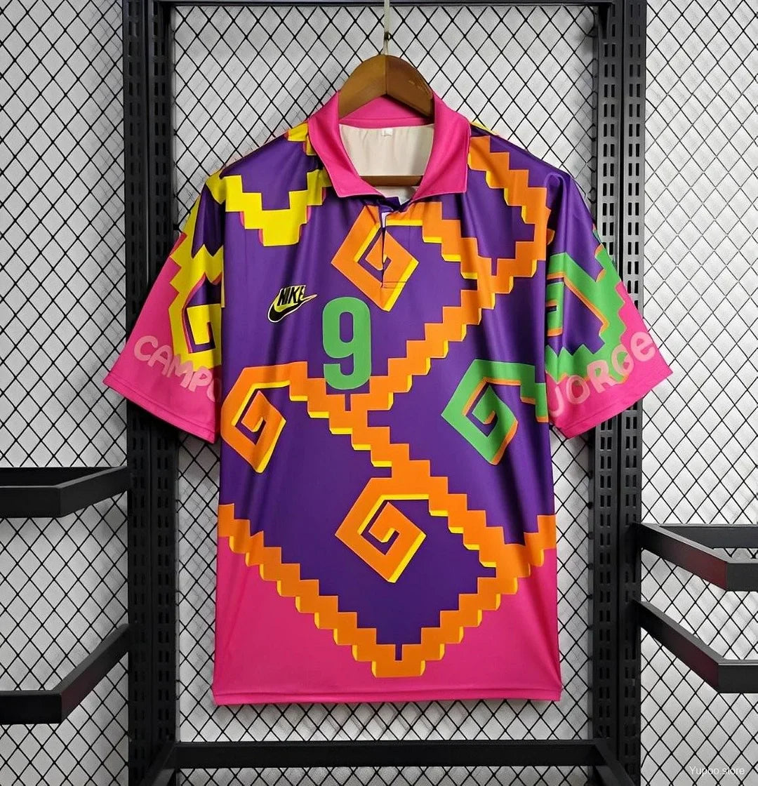 1995 Mexico CAMPOS 9 Home Retro GK Jersey